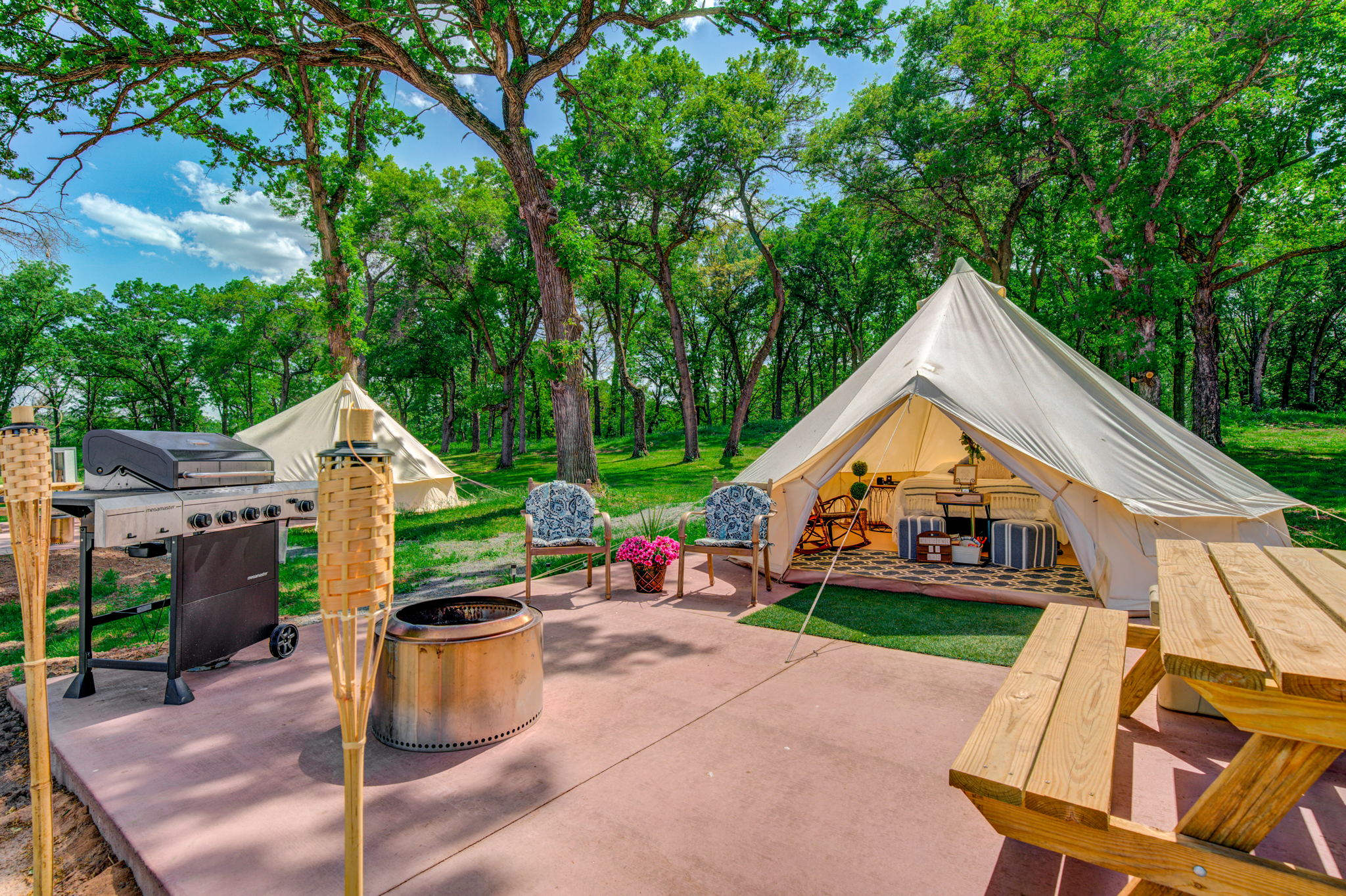 Lovers Lookout Glamp Tent at Big Rock Creek - Big Rock Creek