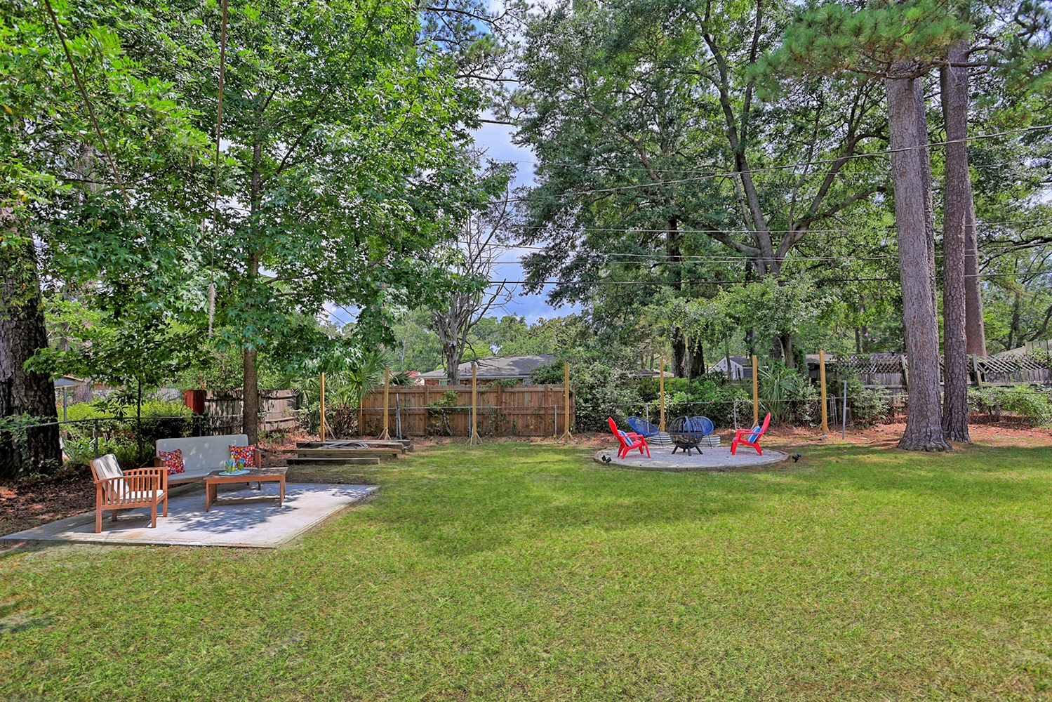 Plenty of green space for yard games, lounging, or soaking up the sun.