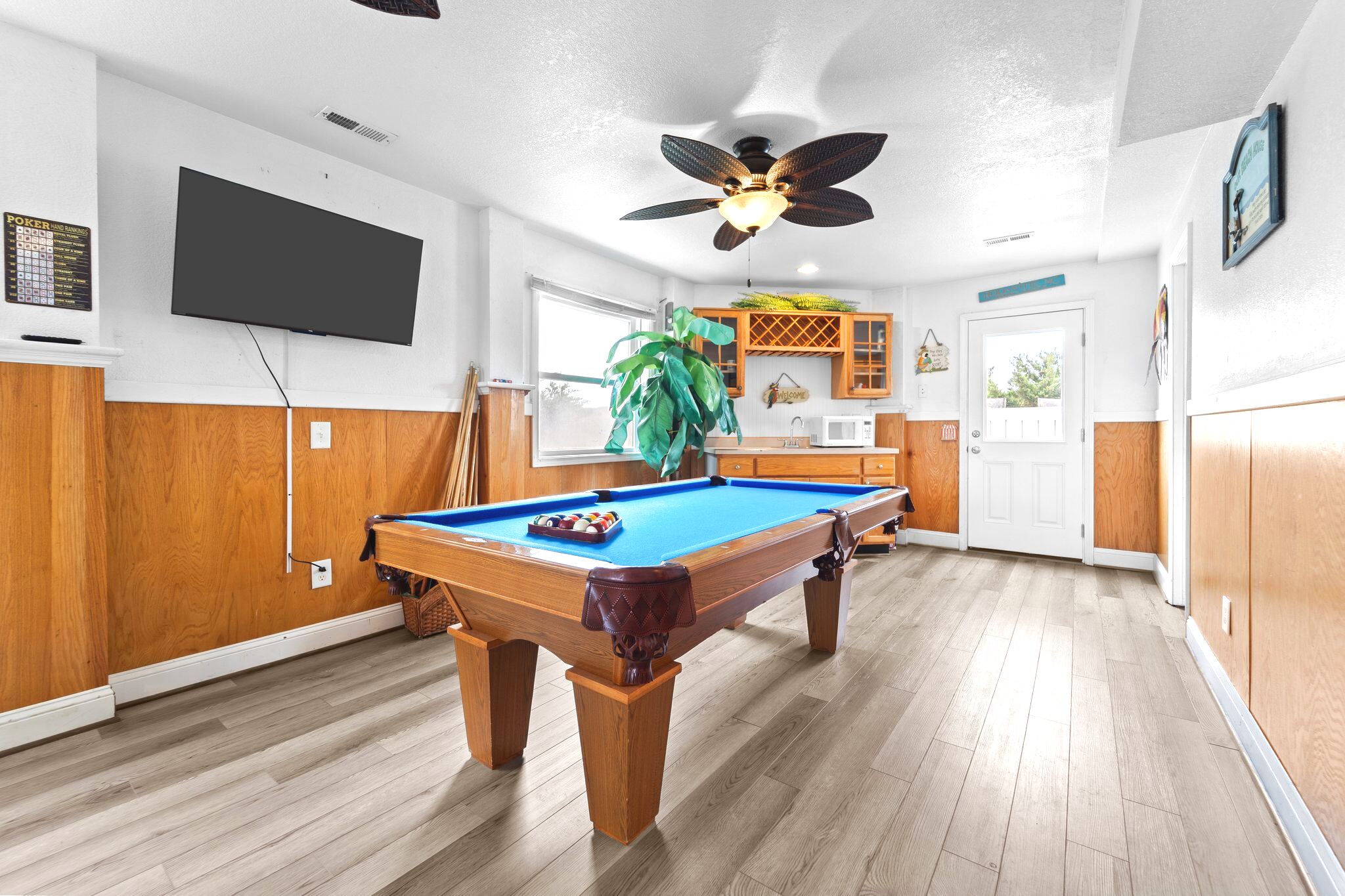 Pool Table in Game Room