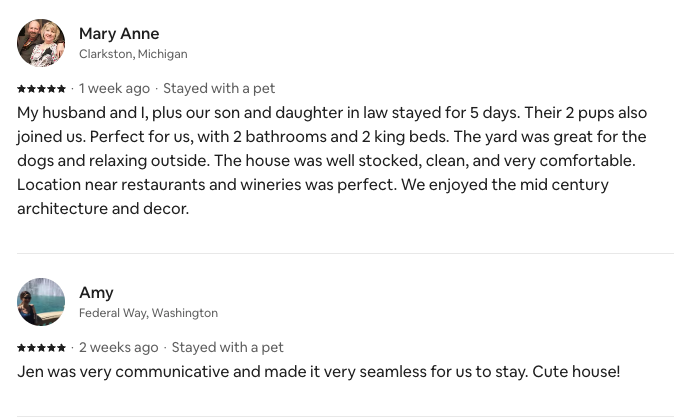 Guest Favorite! 5 star reviews!
