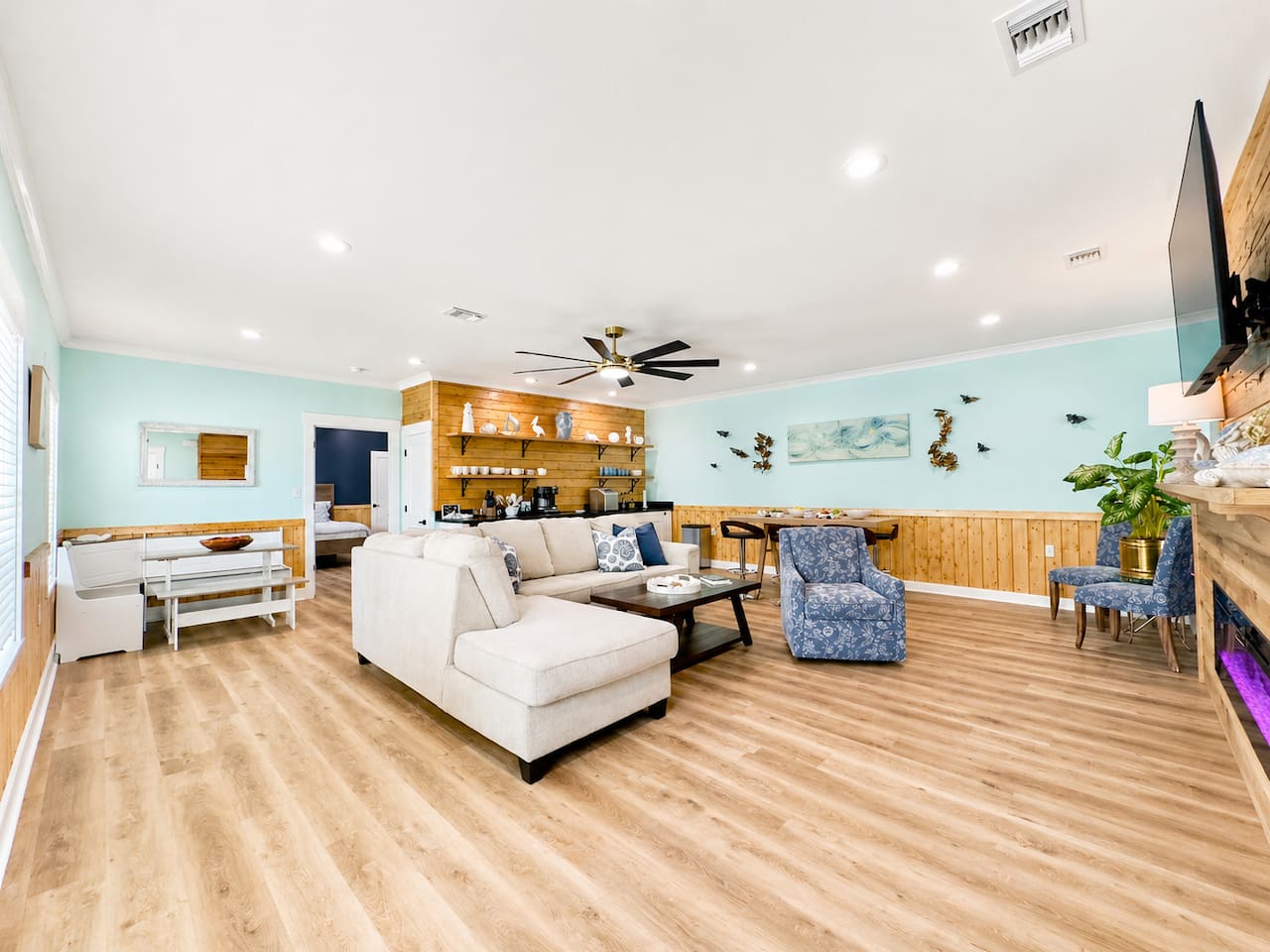 Make yourself at home in this inviting, light-filled retreat.