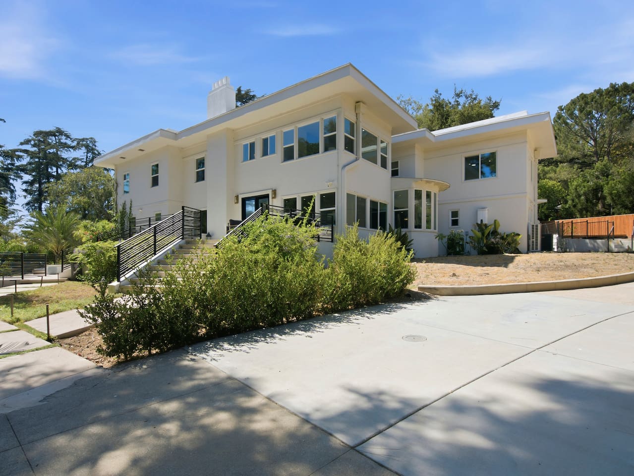 See the exterior of the property and its inviting outdoor setting.