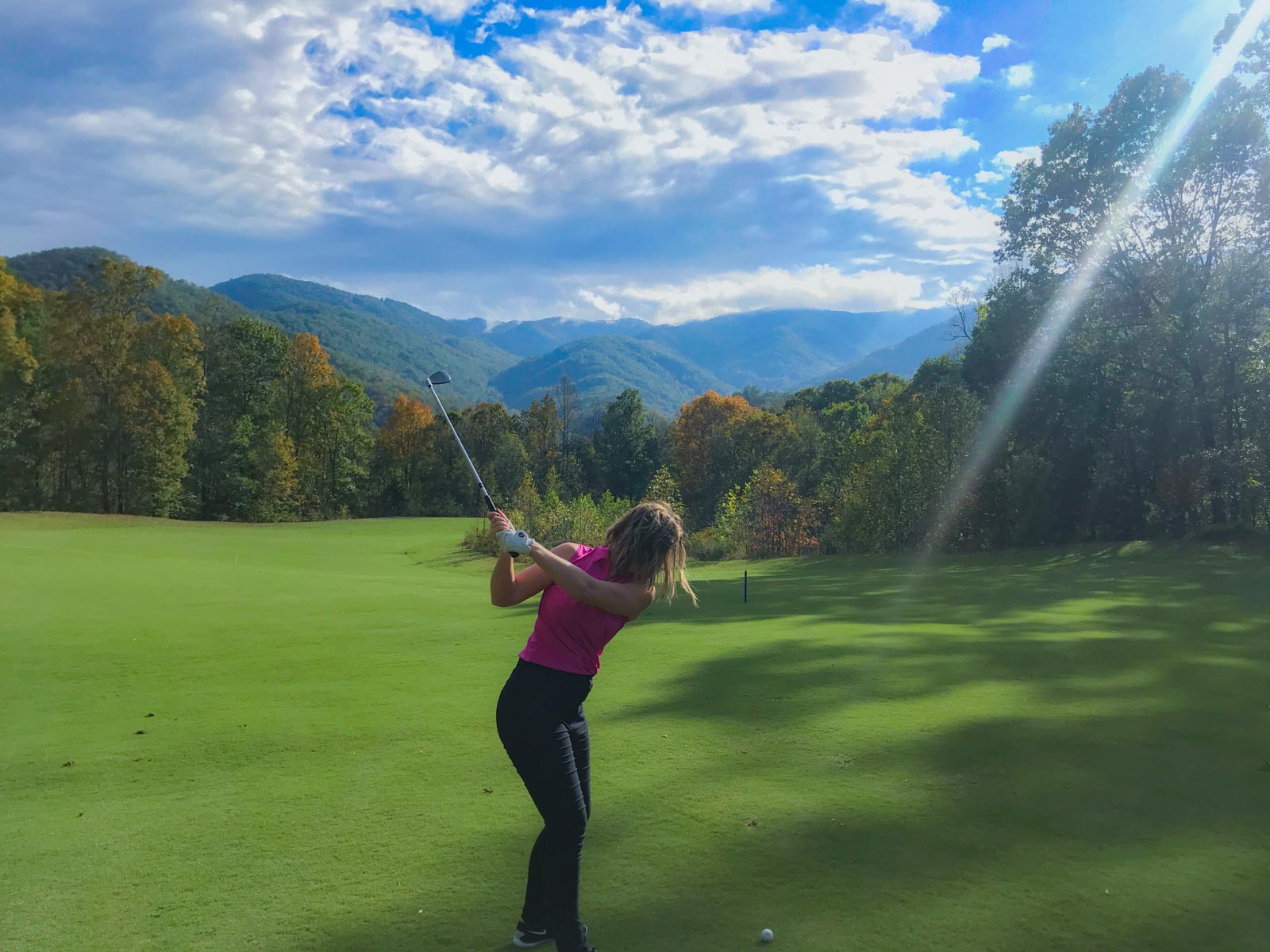 Golf a couple of miles away!