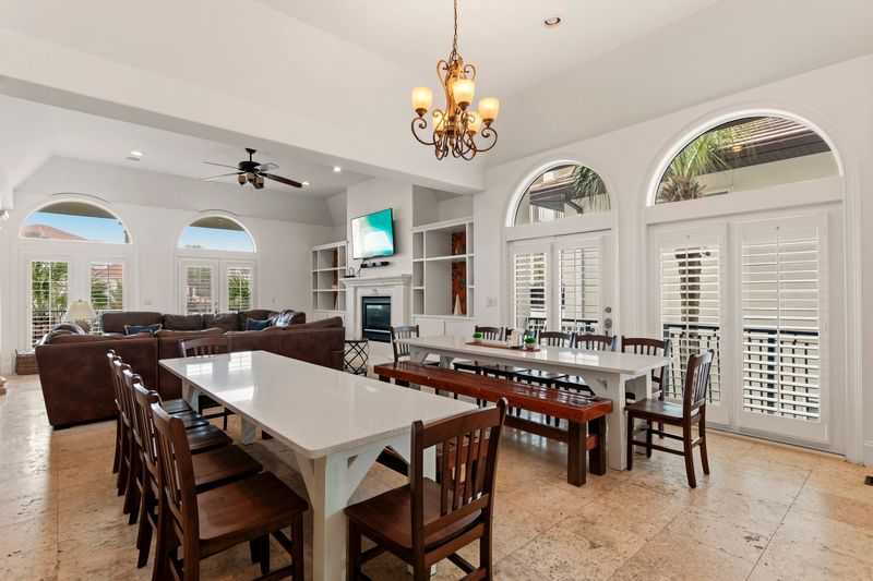 2 large dining tables 