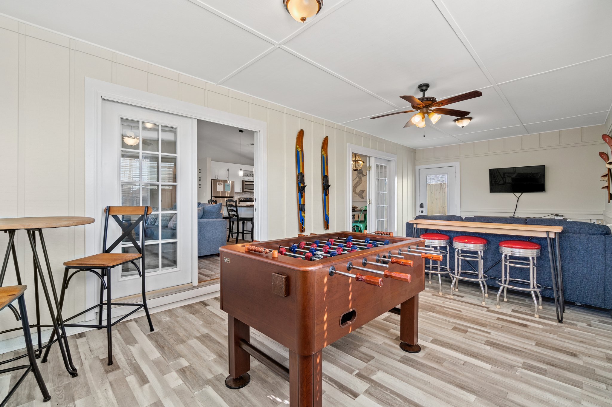 Think you're a Foosball master? Put your skills to the test in our beach house game room!
