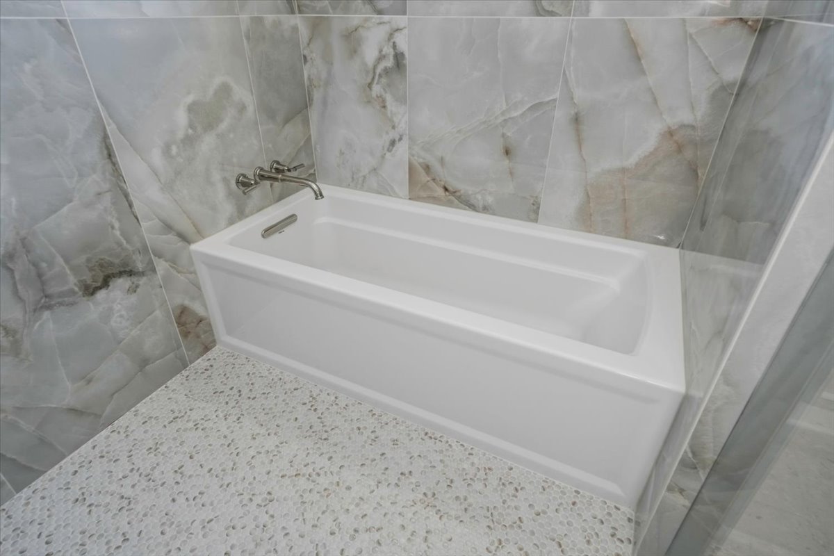 Primary bathroom wet room 