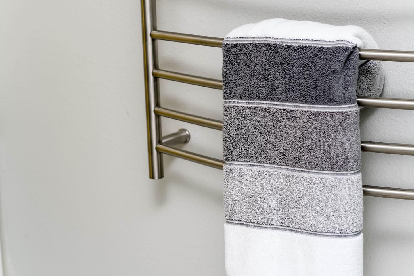 Towel warmer in Master Bathroom