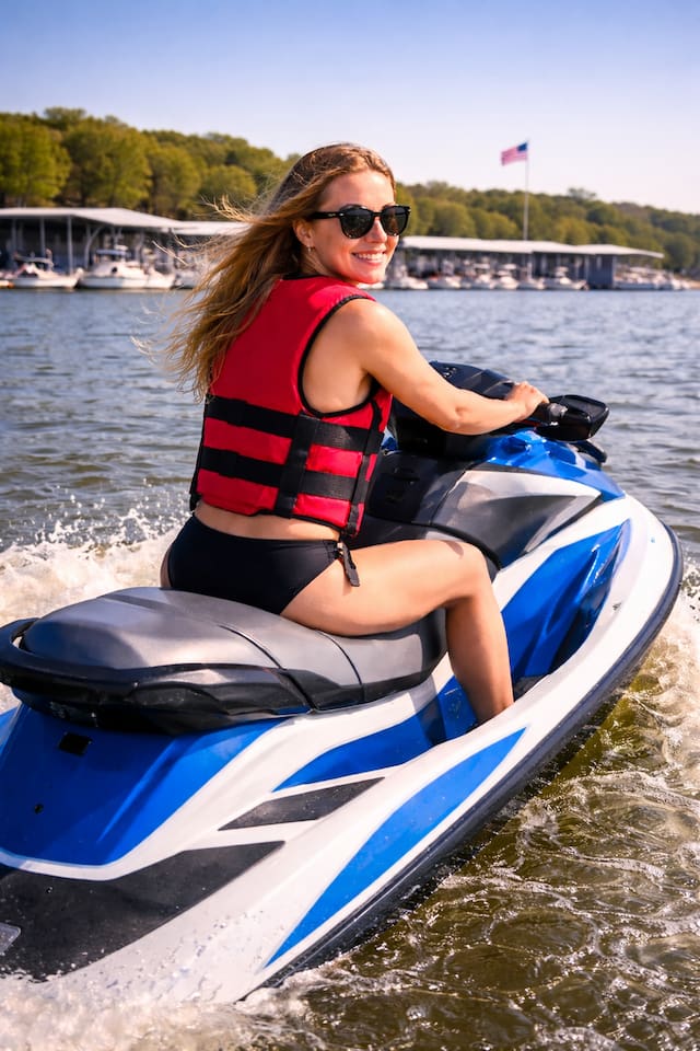 Grab a jetski and gooo at Highport Marina, Lake Texoma
