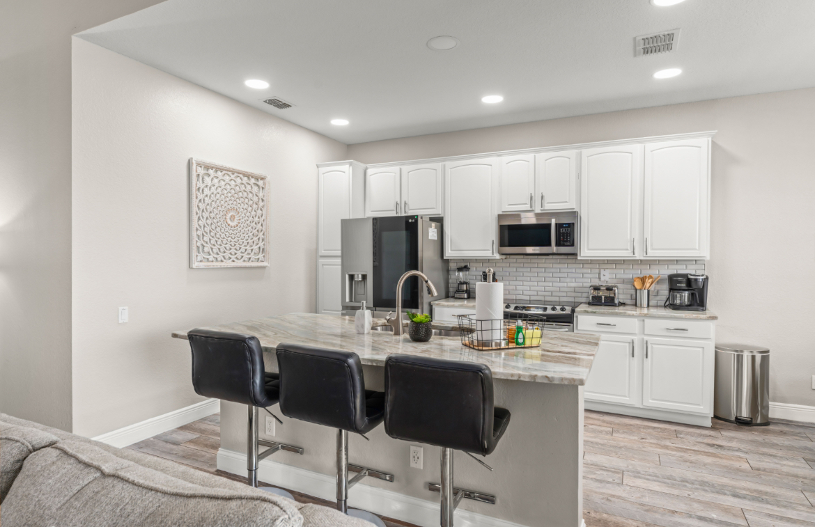 Kitchen Island with seating for 3 