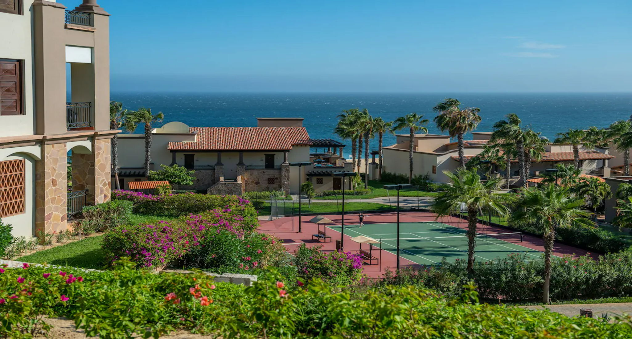 Tennis at Pueblo Bonito Sunset while staying at Montecristo, Vacation Travel Exclusives