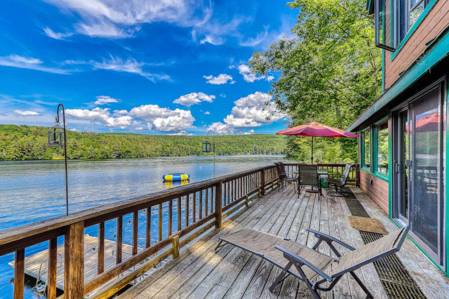 Enjoy lake views during the day and star gaze at night on the balcony! 