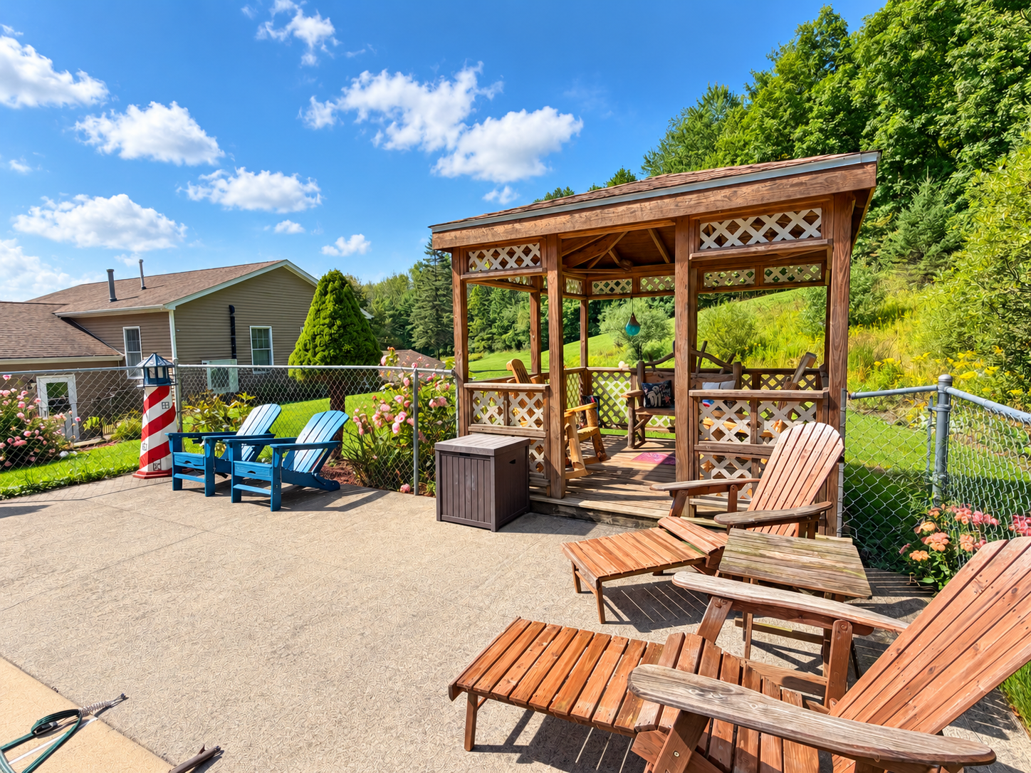 Gazebo by the pool