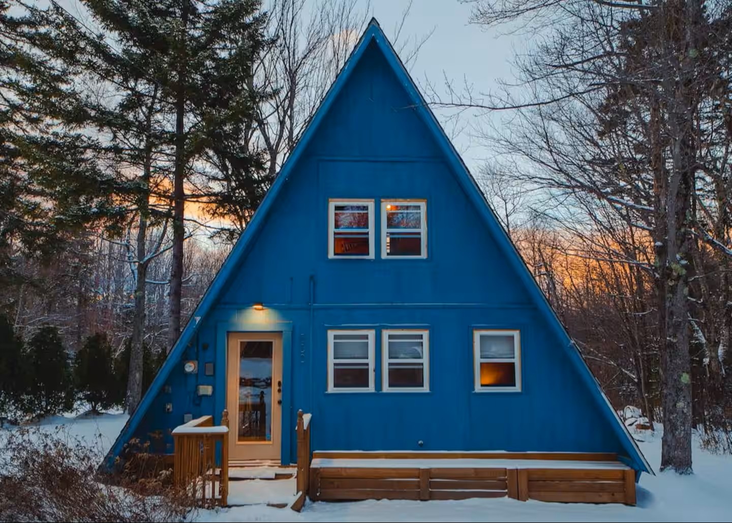 Our A in a winter wonderland!