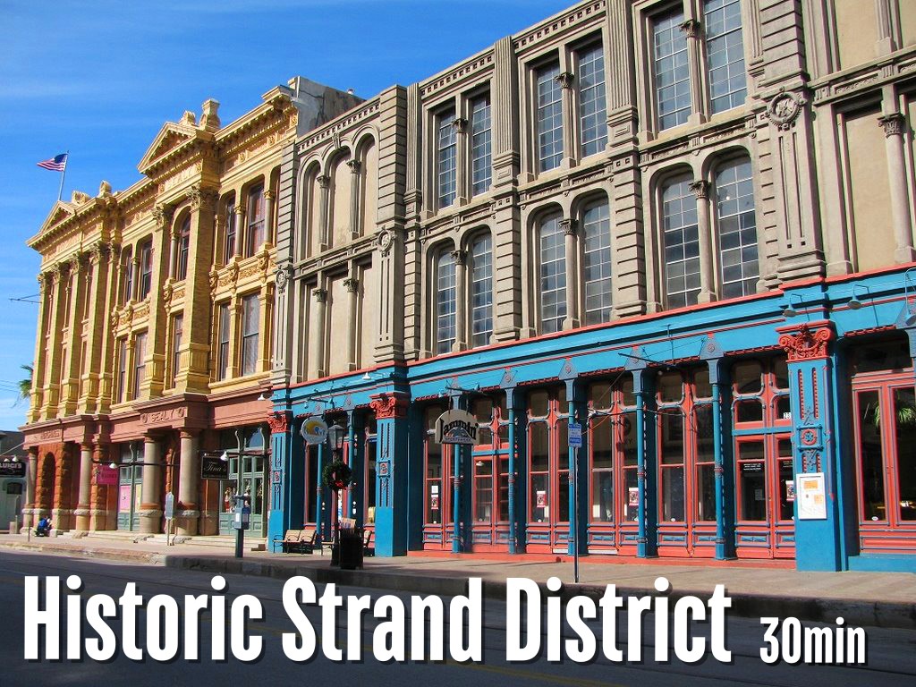 To top off your Galveston experience, walk around and shop at the Strand!