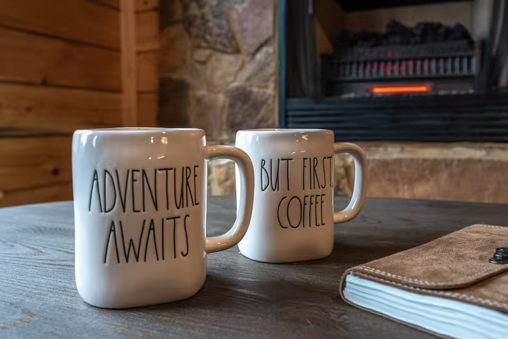 Adventure awaits &mdash; but first, coffee. Bear Paws Cabin