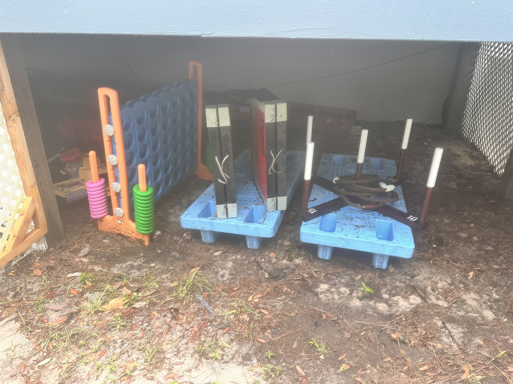 Ring Toss, Cornhole, Connect 4