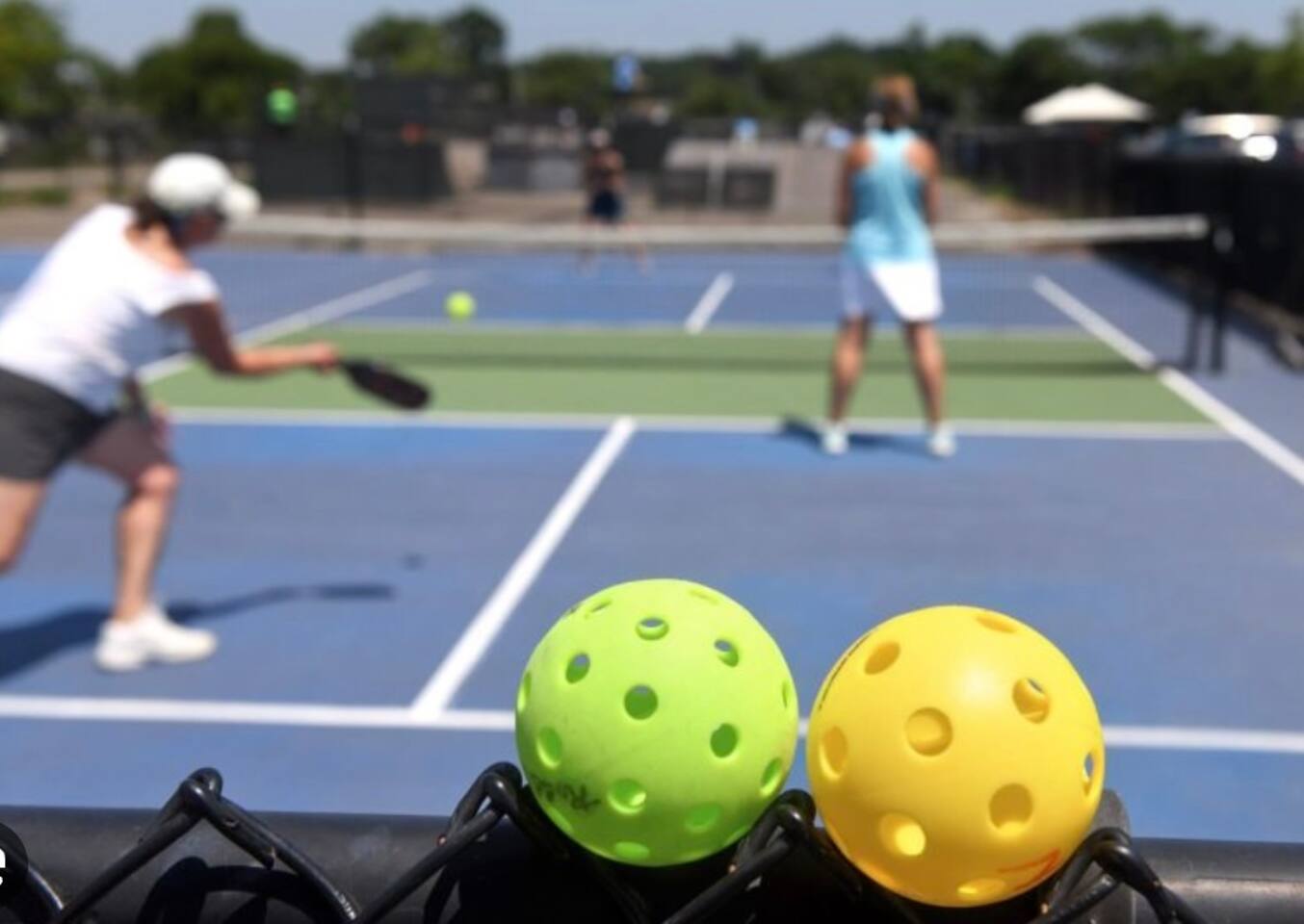 4 pickle ball courts in our private club