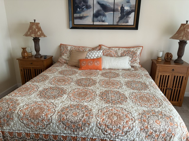 Main Bedroom with King bed with courtyard access