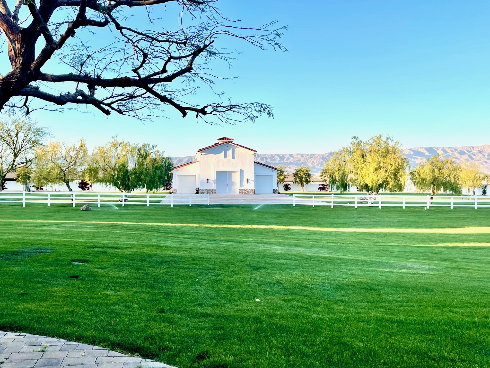 The barn over the meadow