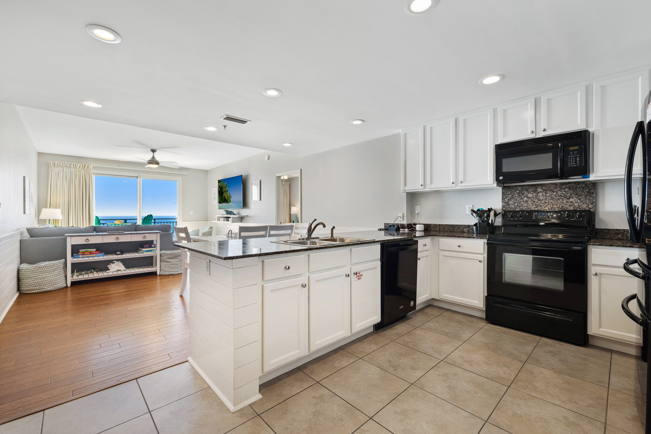 You won't feel hid away in this kitchen.