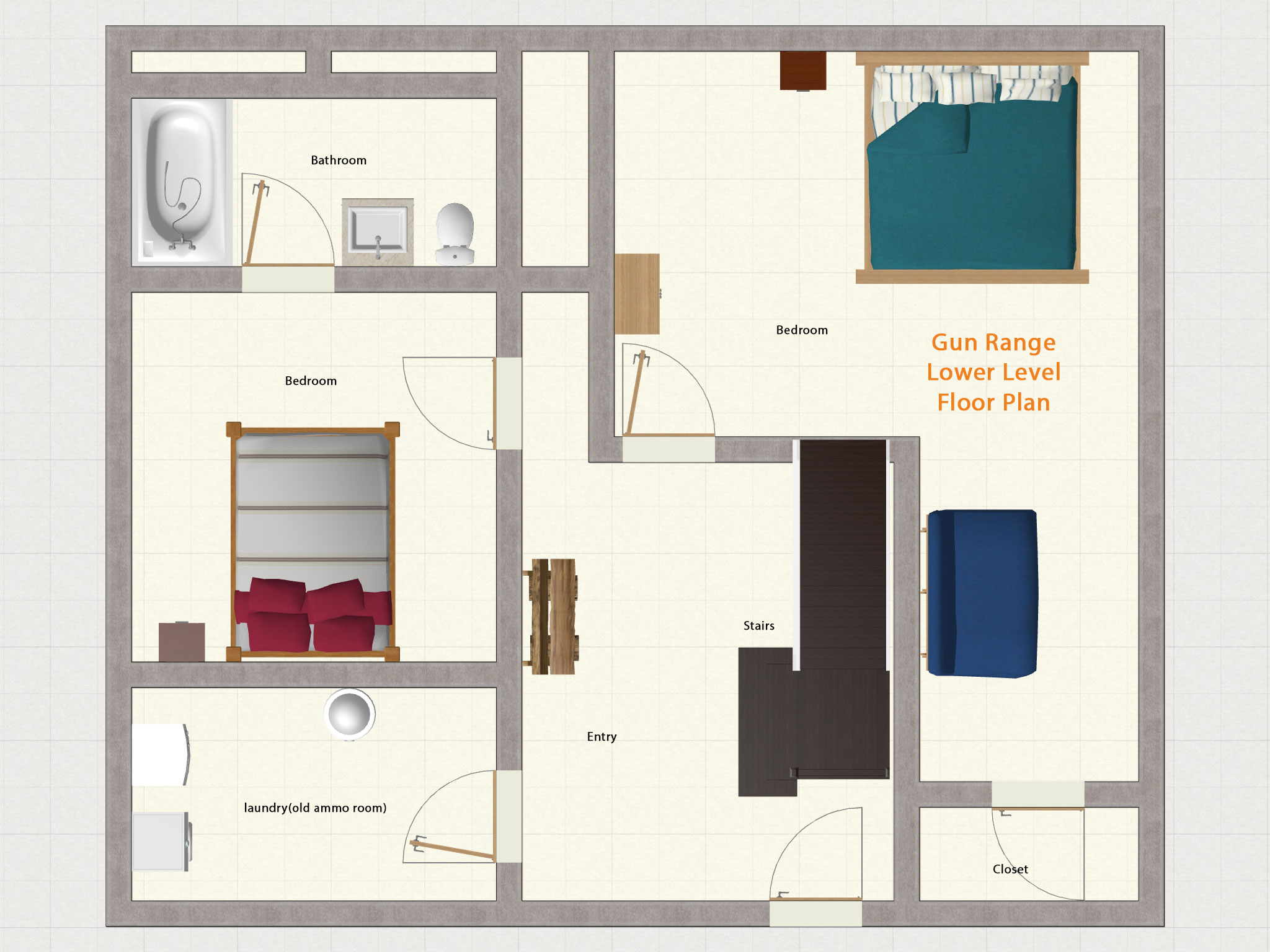 lower level floor plan