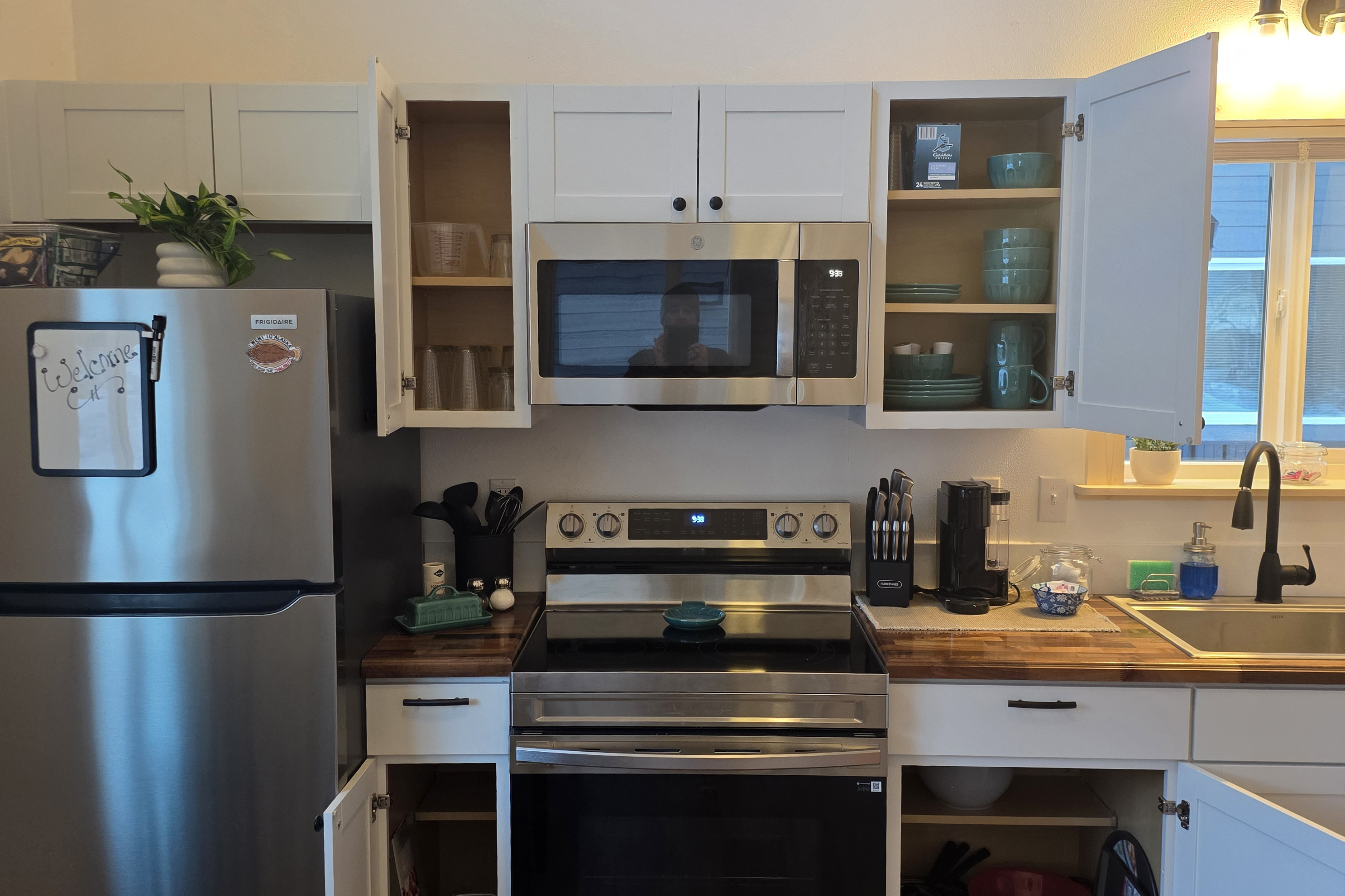 Fully stocked kitchen