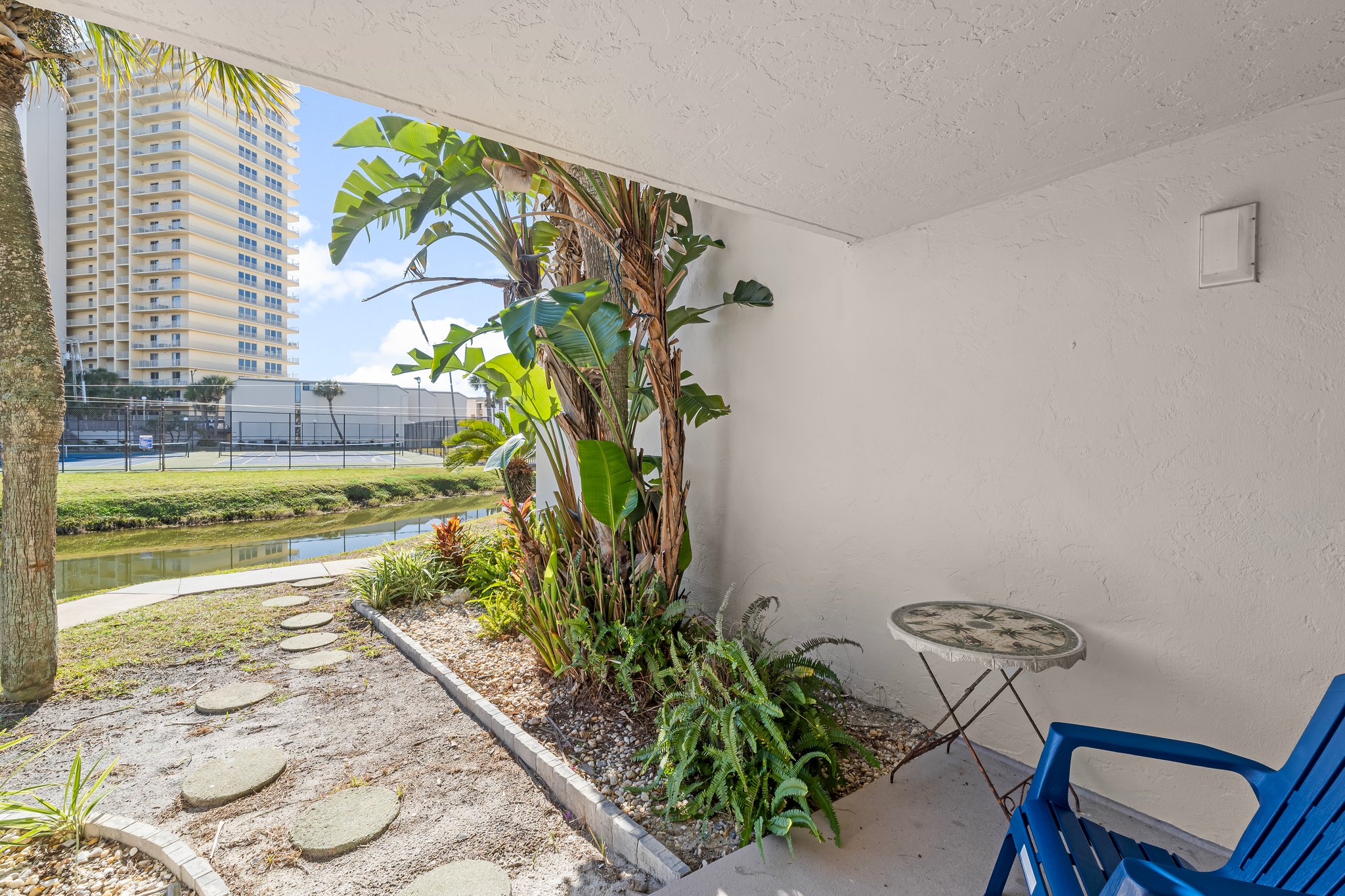 weather protected patio