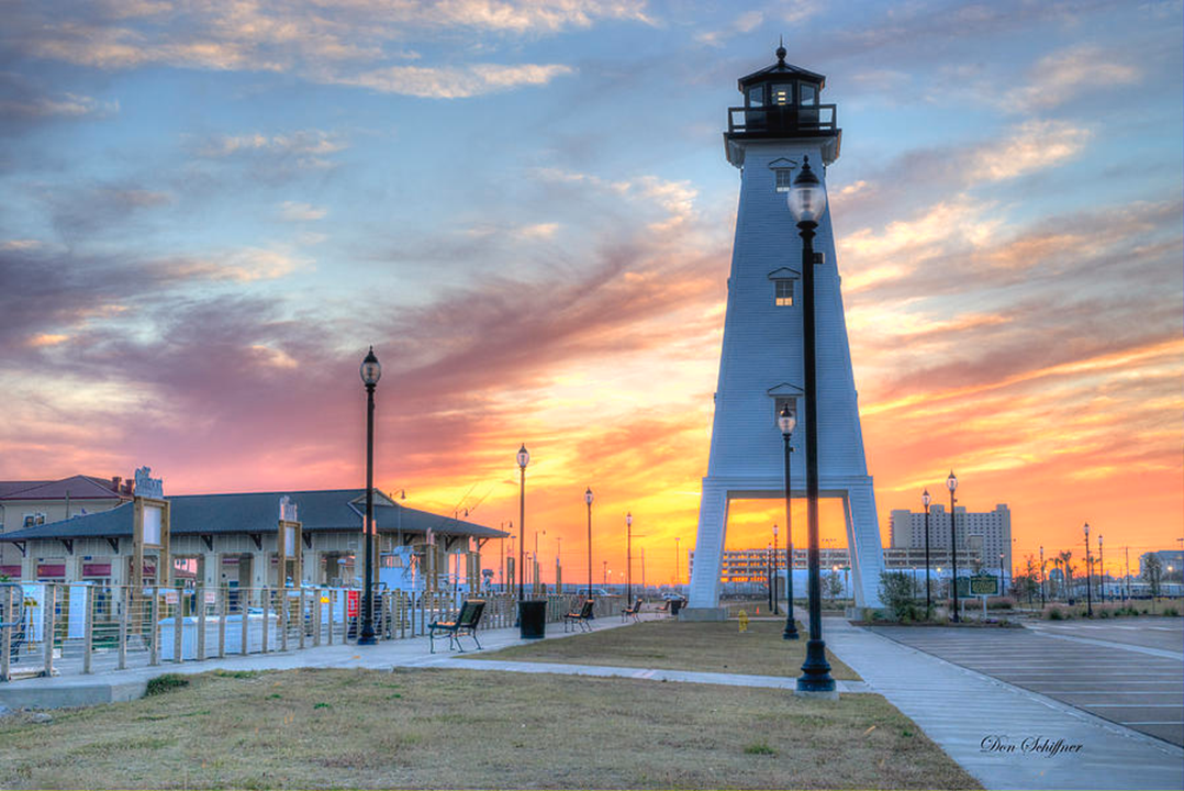 Gulfport Marina and light house are 1 mile away.