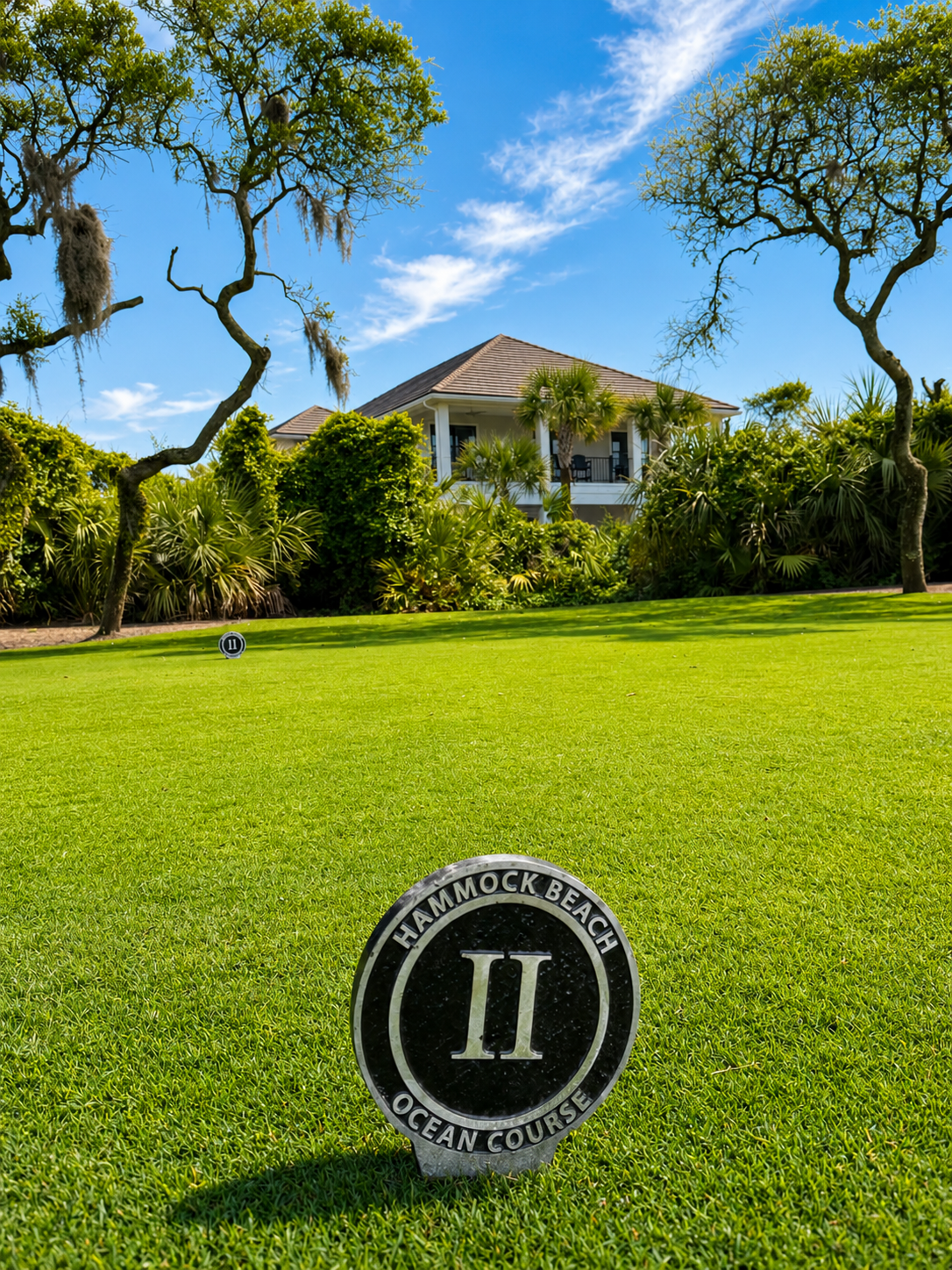 Your home sits right along the celebrated Hammock Beach Ocean Course, where lush fairways roll toward the sea. Golfers wake eager to play while everyone else savors the green, manicured views—luxury and leisure, right outside your front door.