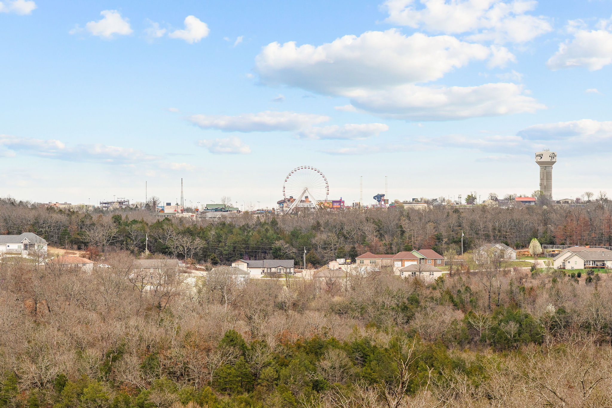 View from the balcony overlooking the area