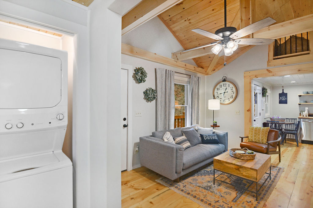 Laundry Room and Living Room