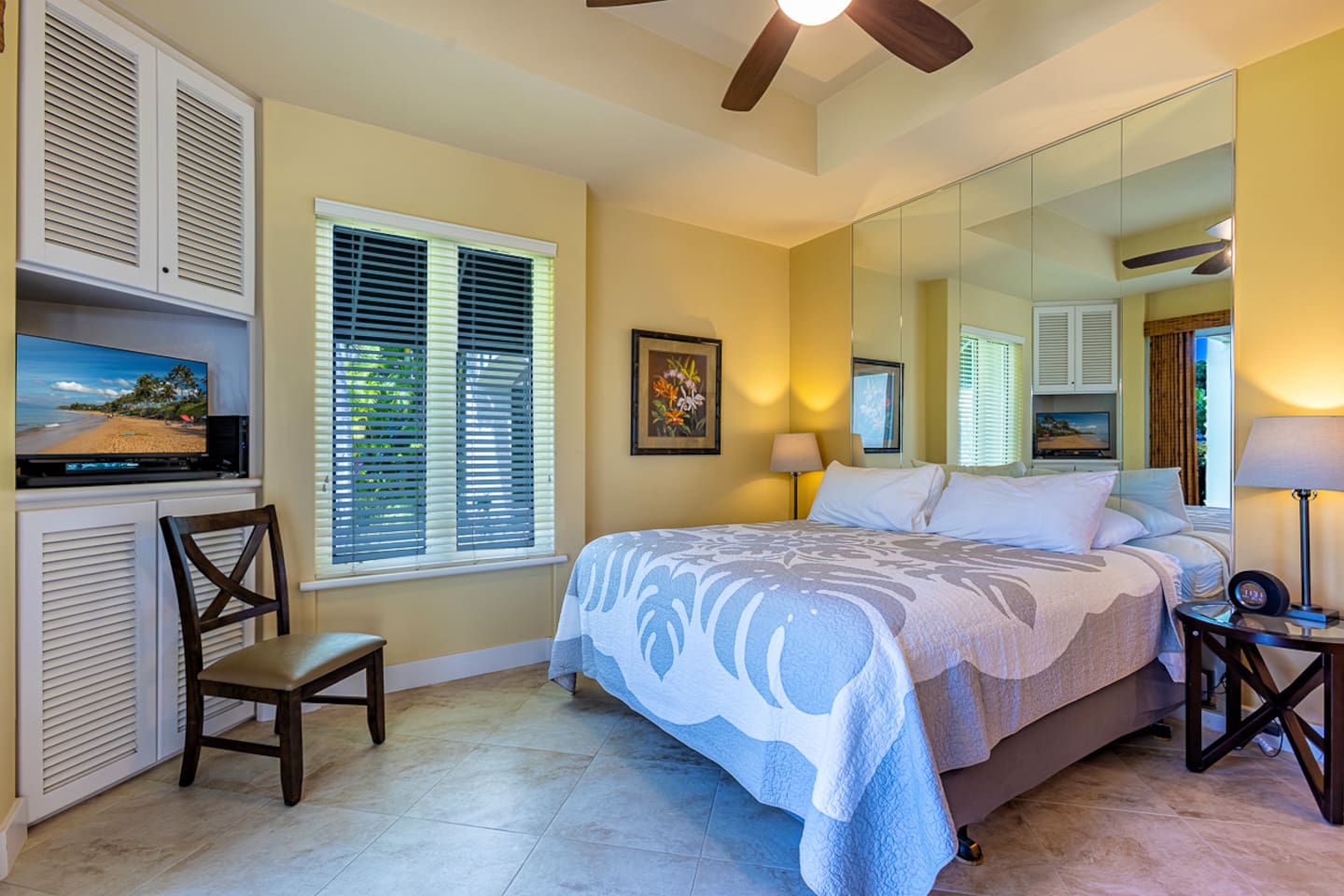 Entering into the master bedroom