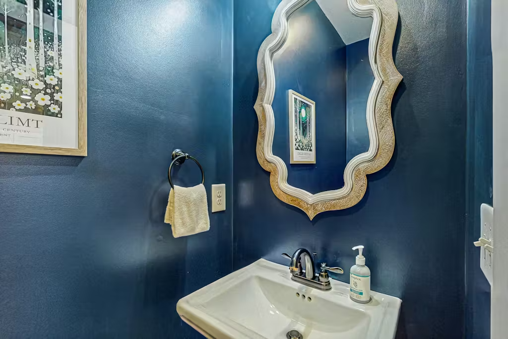 Main floor half bathroom