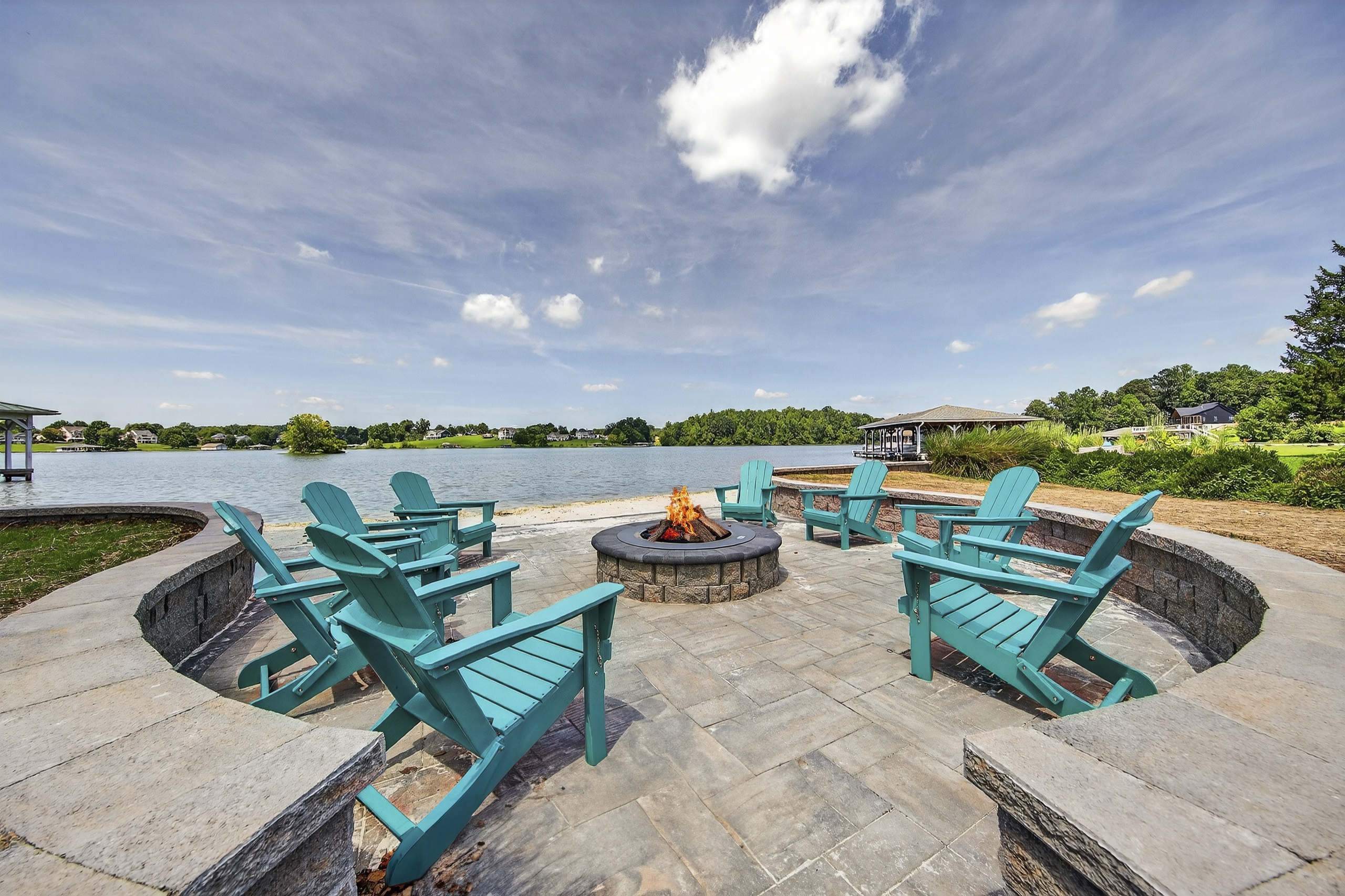Enjoy cozy nights around the fire pit with s’mores and stars.