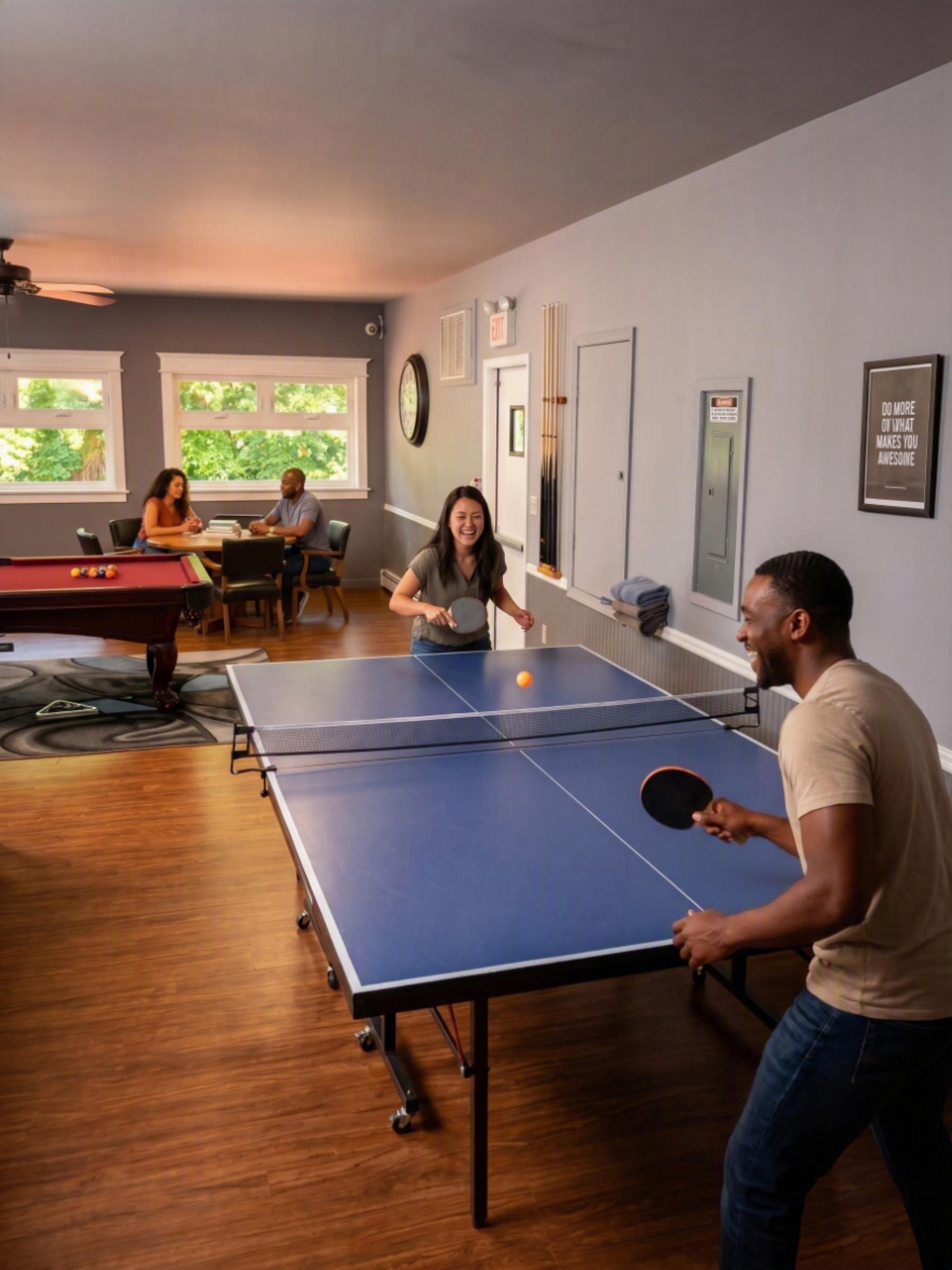 Ping Pong in Community (shared) Games Room
