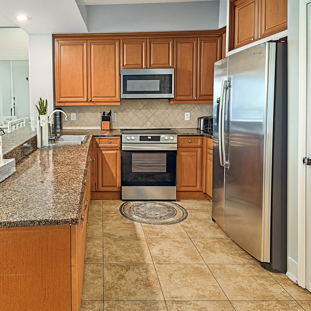Plenty of counter space and everything you need to cook for kids, grandkids, and everyone in between.