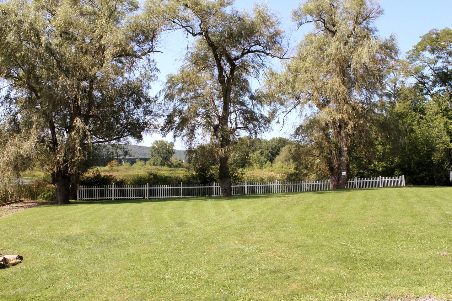 Spacious backyard