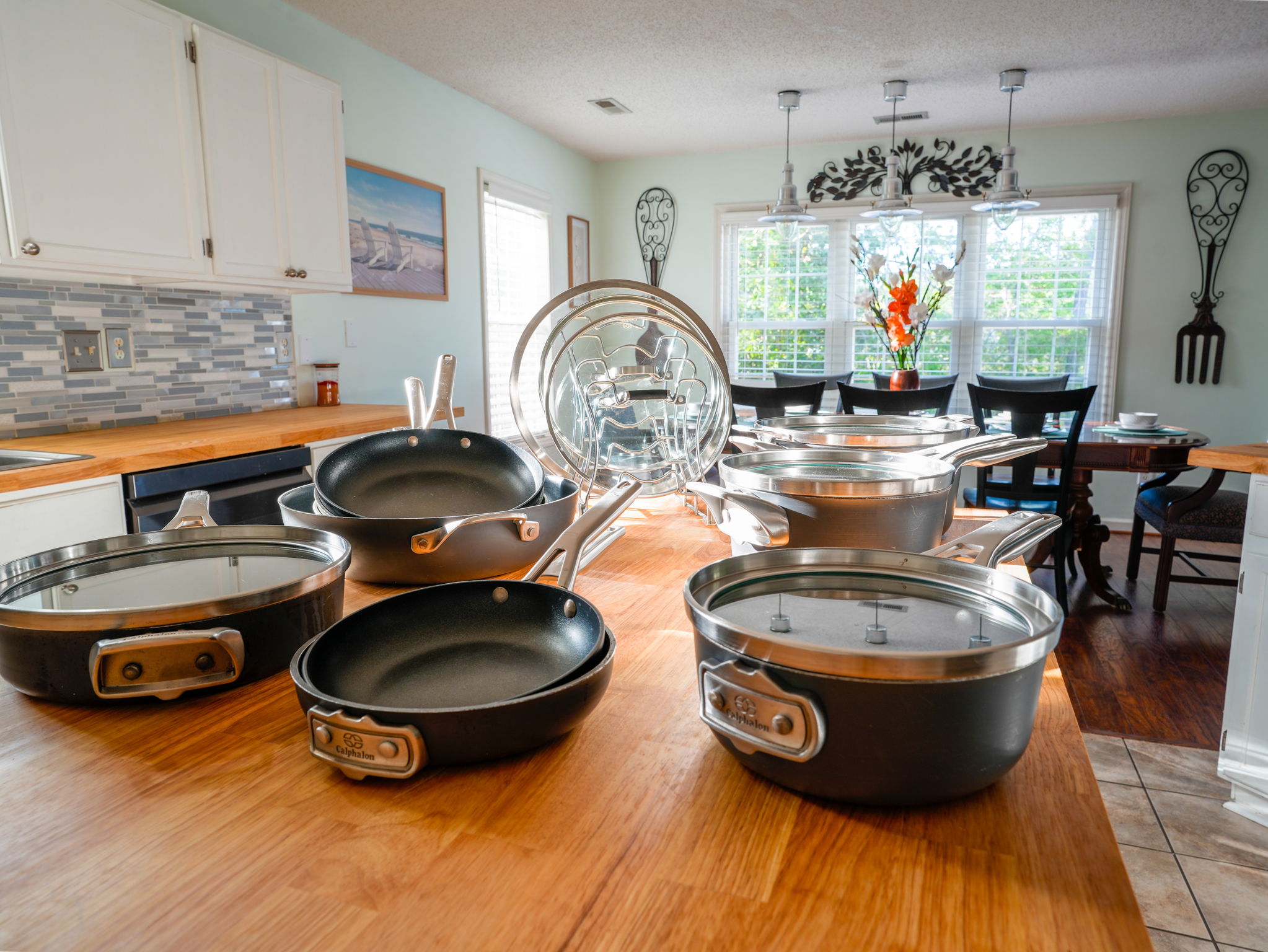 Kitchen, Island, Pots & Pans, Cookware