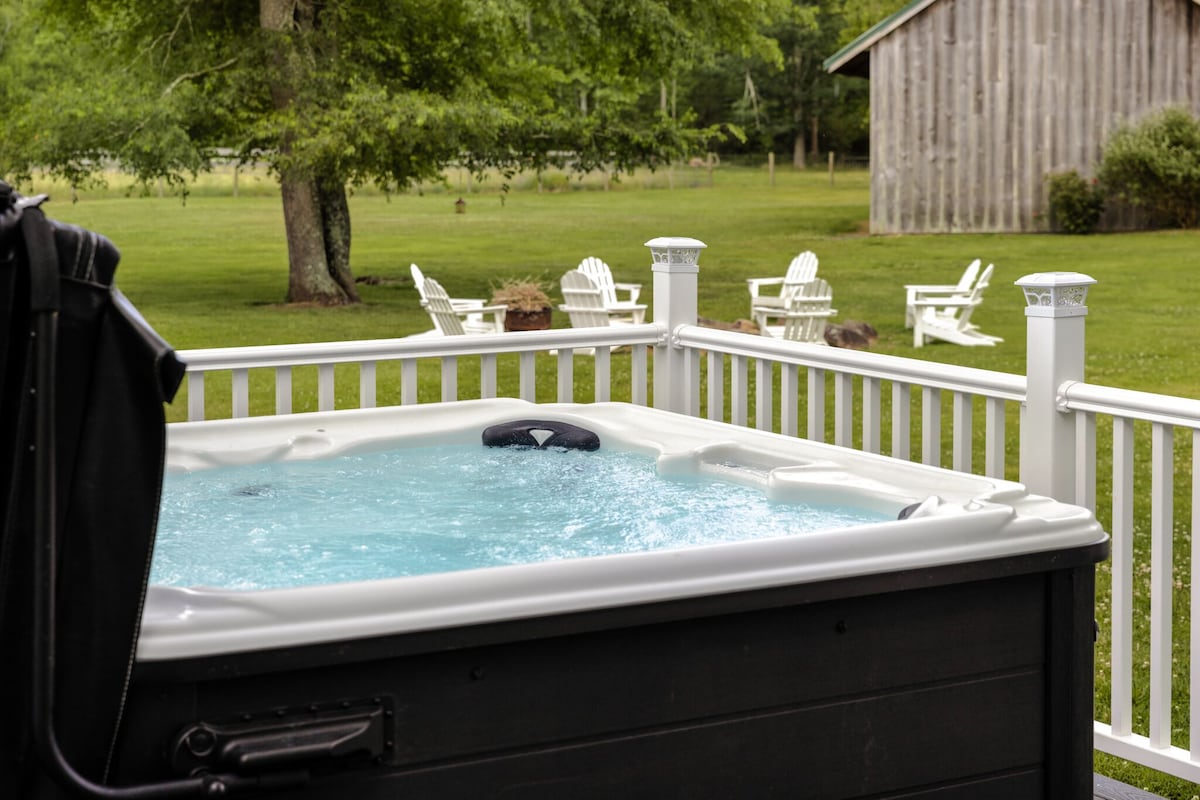Enjoy the hot tub!