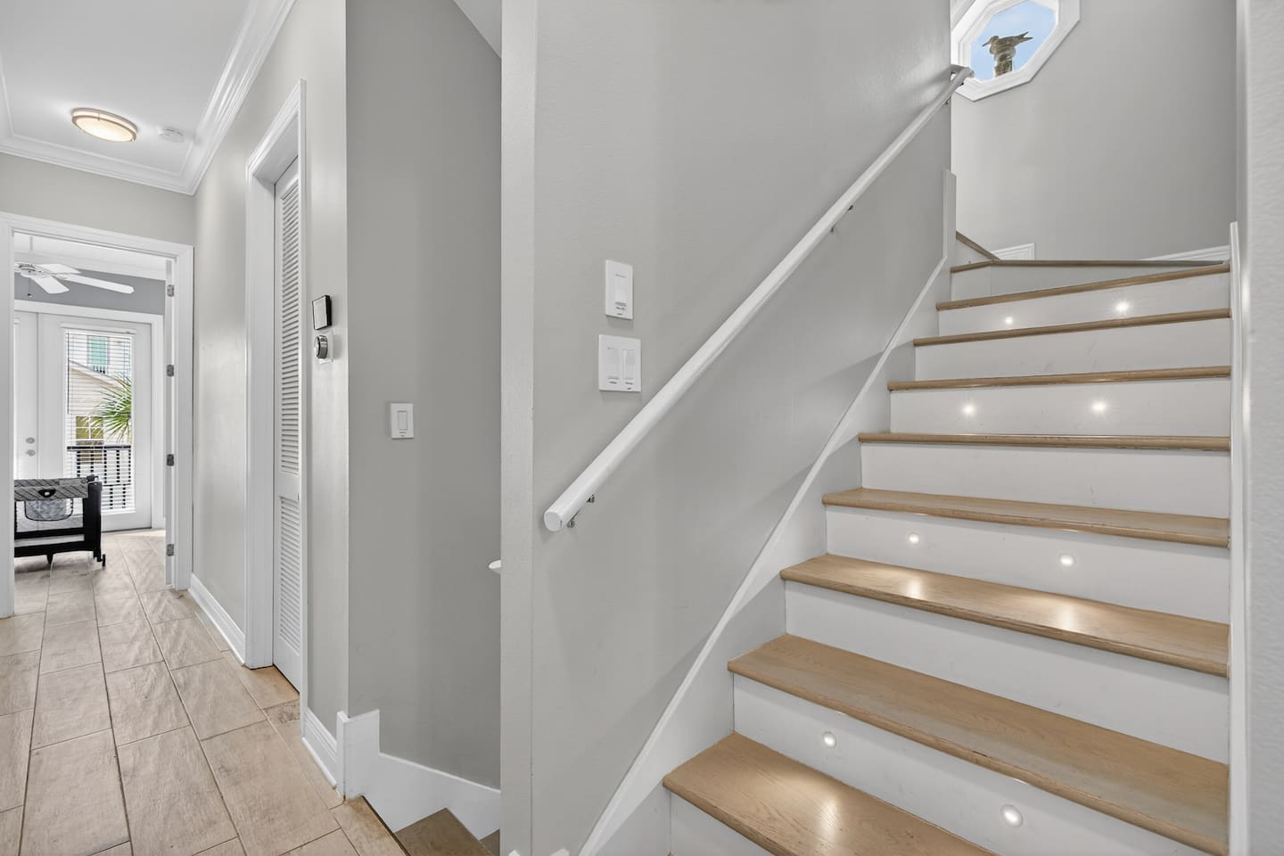 Stairs leading to third floor