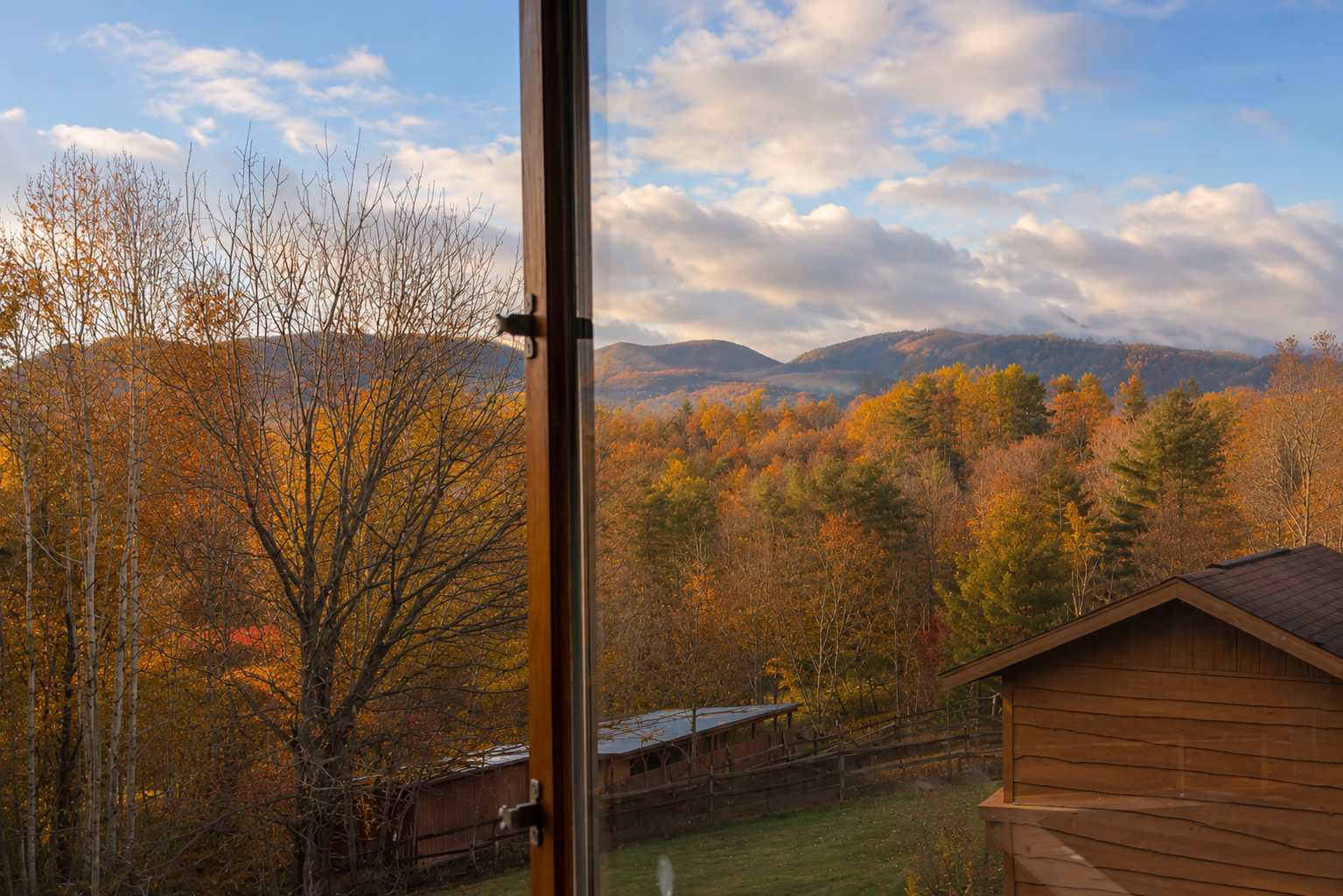Views from the Tanbark Bedroom - taken with an iphone!  this place is fabulous.