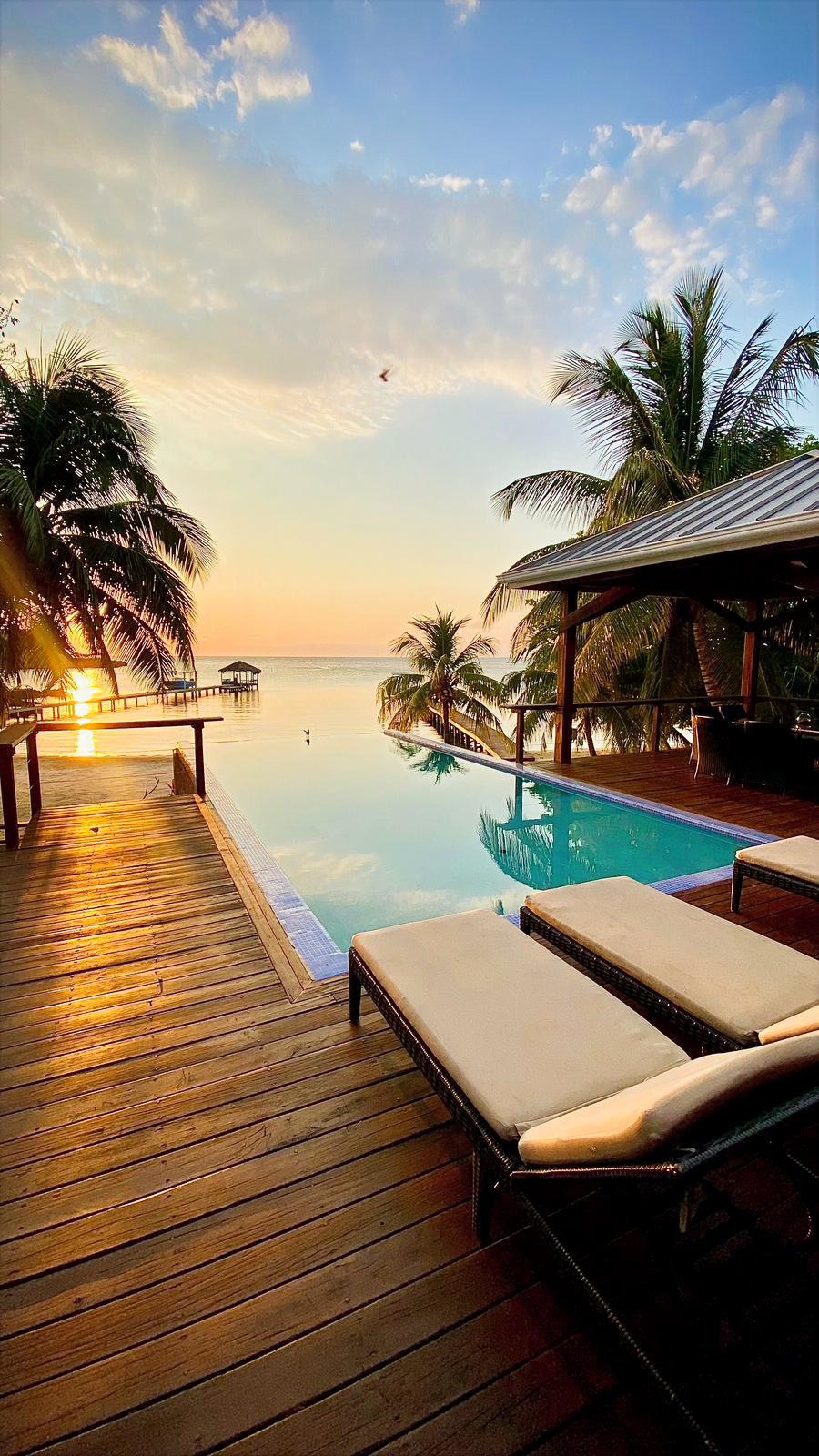 Chasing the sun until it dips into the Caribbean.