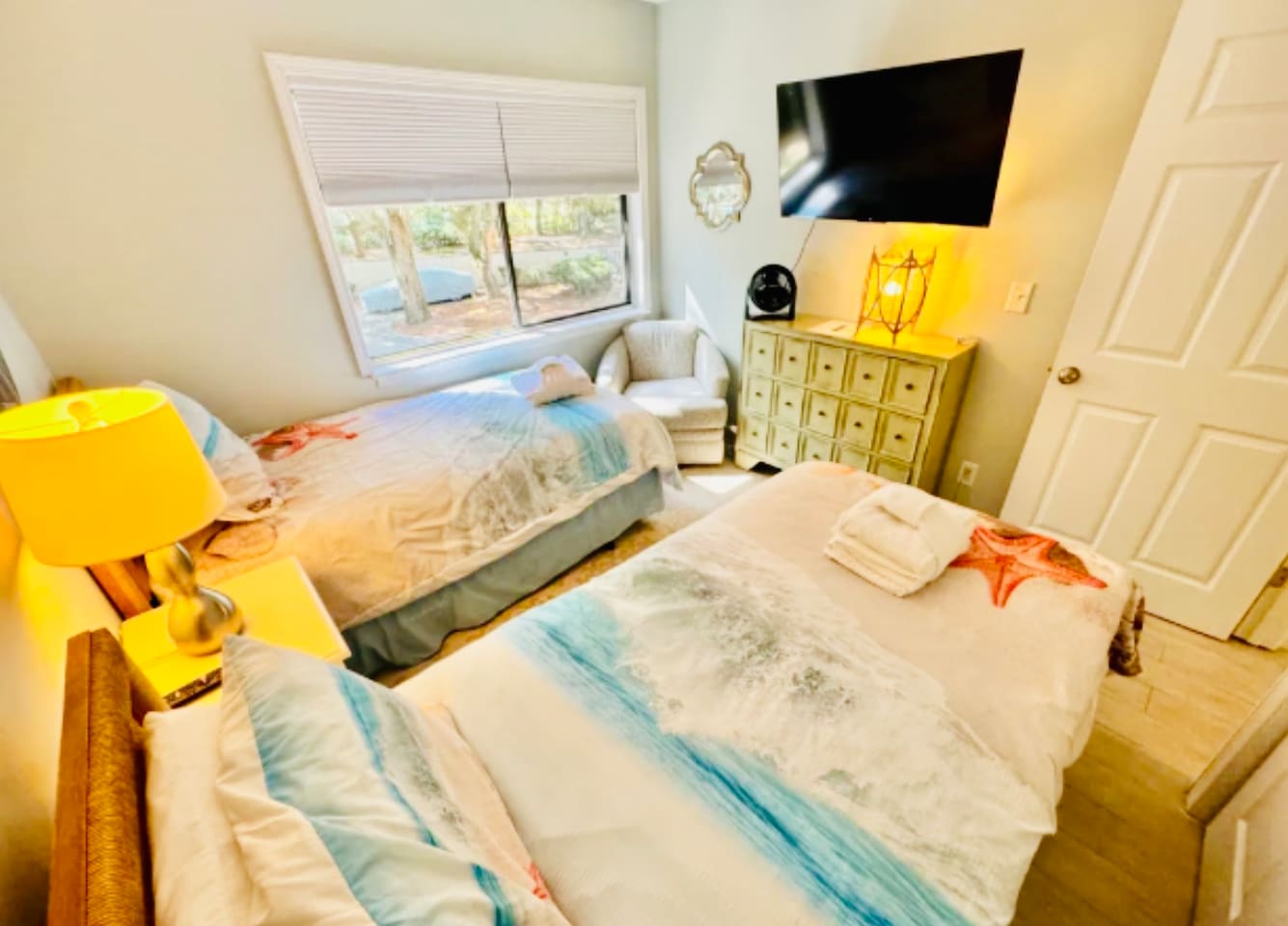 Bedroom with two beds