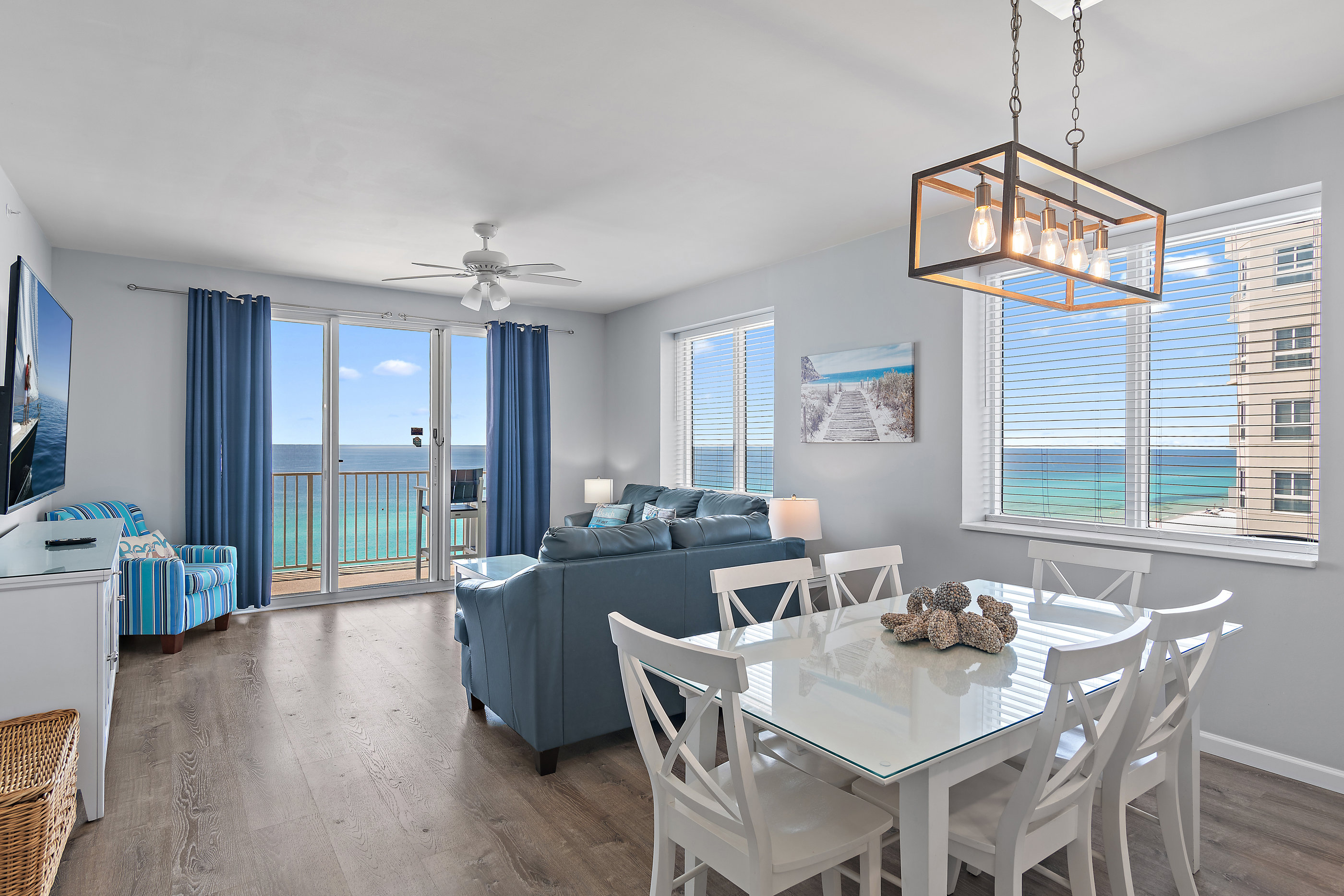 This 9th Floor, CORNER UNIT, 3 Bedroom & 3 Bathroom condo was COMPLETELY REMODELED IN 2022 - Updated Kitchen, Bathrooms with Walk in Showers, New Furniture and Decor - Come Relax!