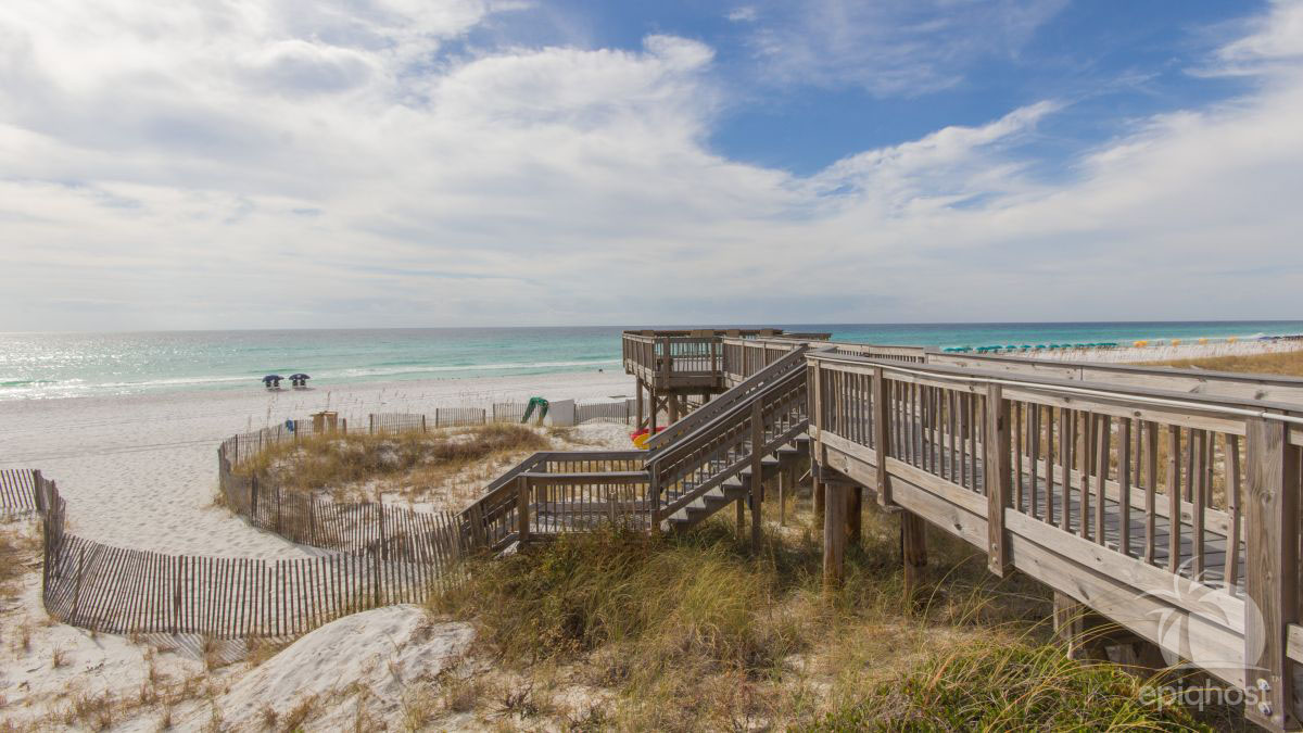 Aerial view of the gulf and Sandestin coastline
