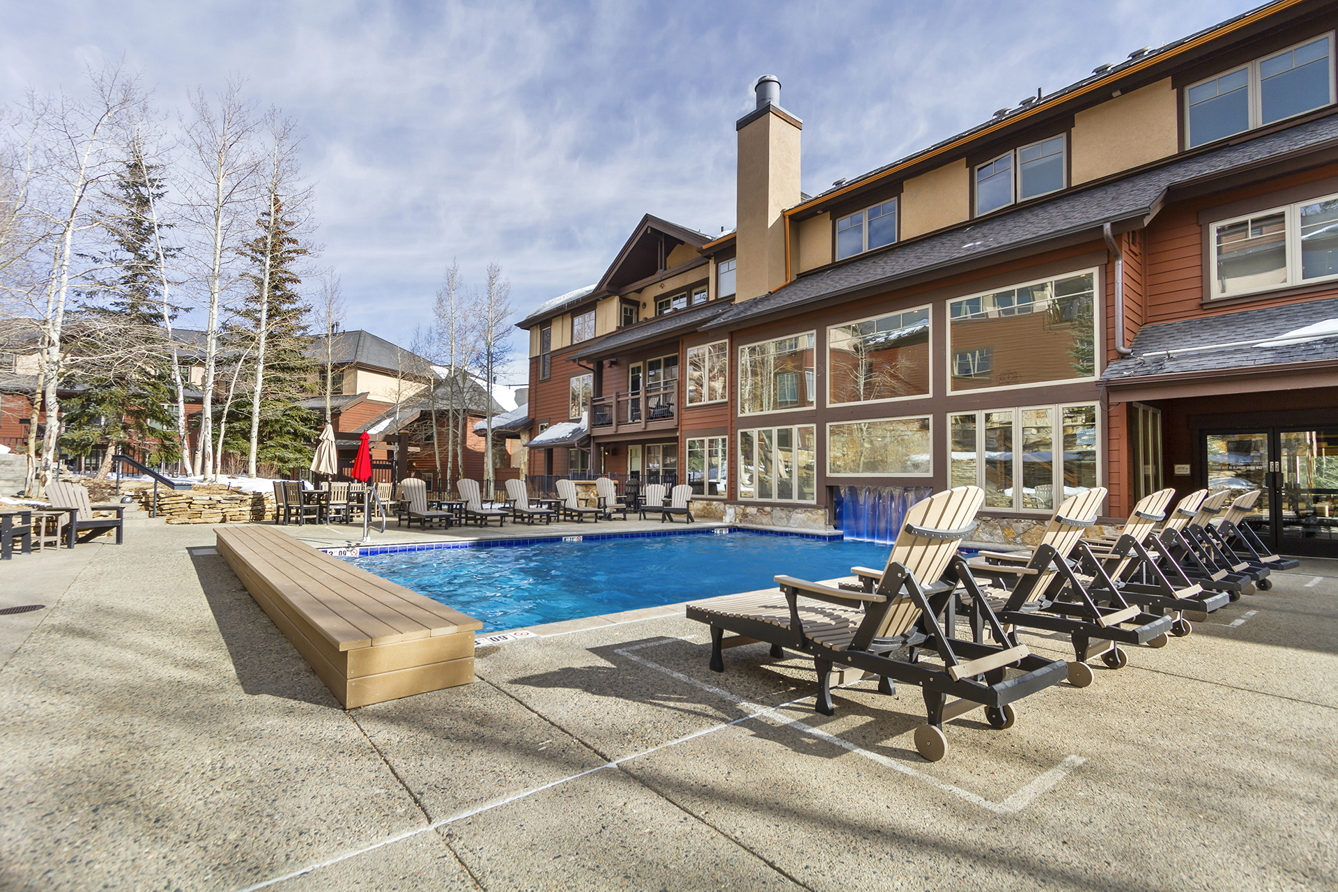 Outdoor heated pool