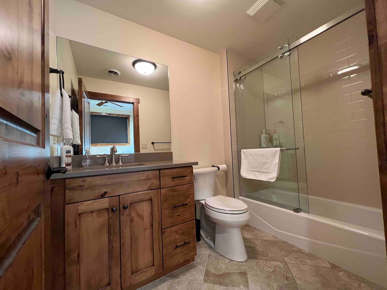 Upstairs bathroom attached to Bedroom 2