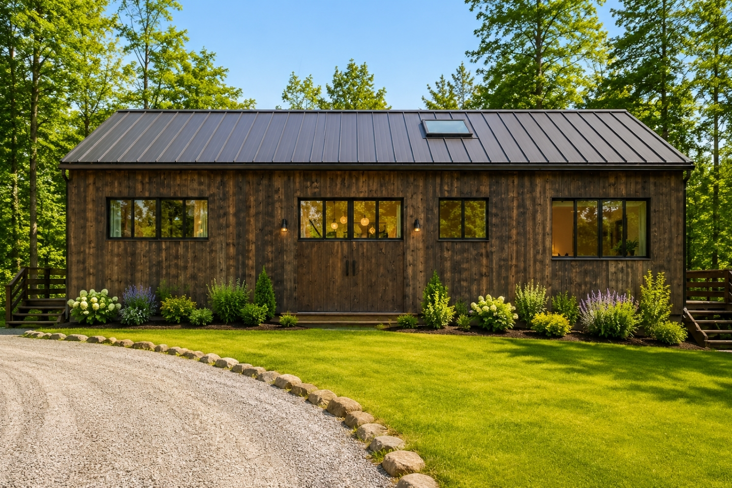 Welcome to a home that combines classic elegance with modern craftsmanship, offering a timeless and inviting first impression.