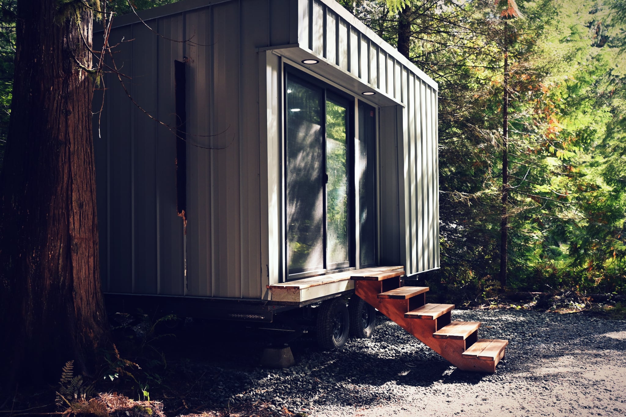 Our tiny home provides a private 4th bedroom only a 15 second walk from the main cabin :)