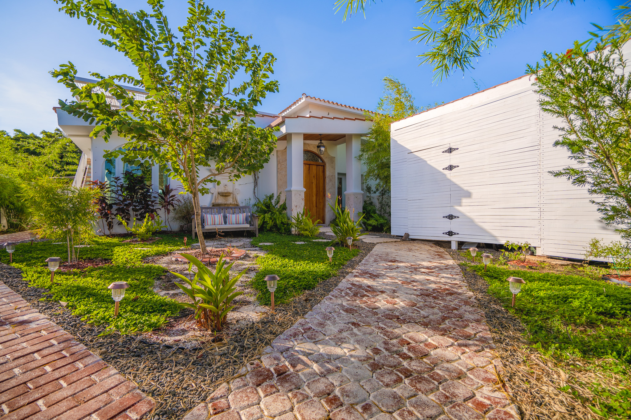 The view as you enter the property. We have recently updated the entry landscaping(picture coming soon) in Dorado, Puerto Rico.